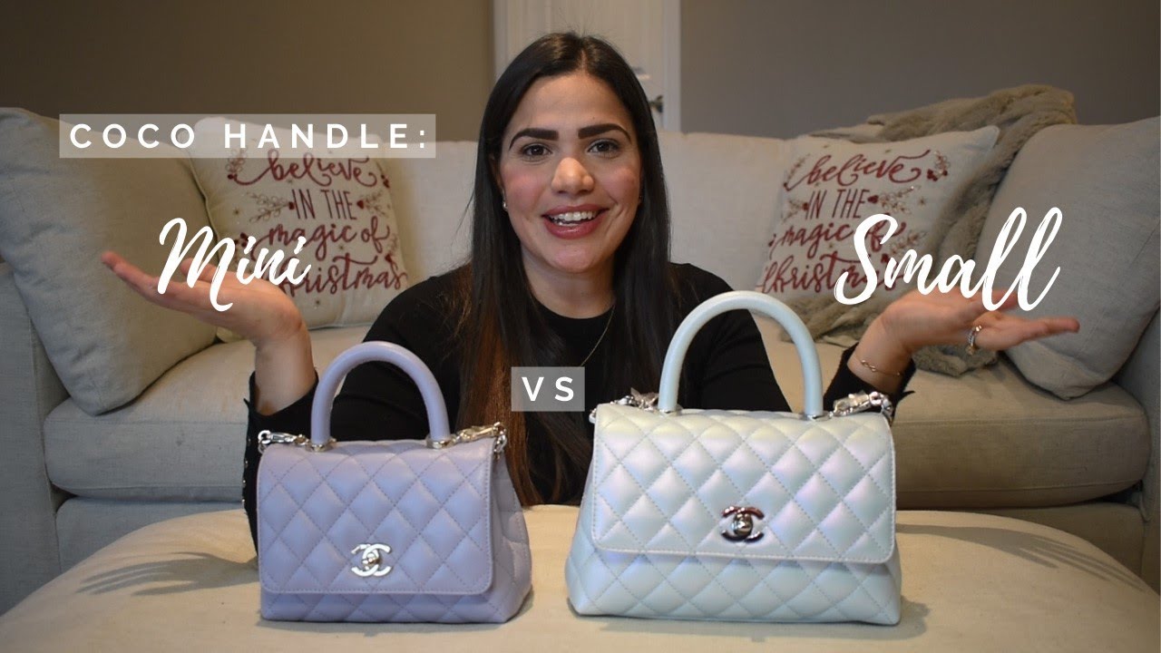 Chanel Coco Handle Mini Vs Small Comparison What Fits Inside Youtube