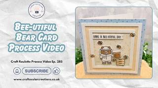 Bee-utiful Bear Card 🐻🐝 | Layered Square Card Making Process Guide
