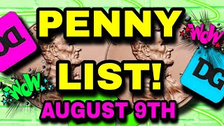 PENNY LIST 08/09/22!!! DOLLAR GENERAL