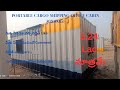 006.CARGO SHIPPING OFFICE CABIN(20'X10'X8'6")#office #furniture #storage #toilet #security #shop
