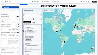 Free: Shopify store locator in map
