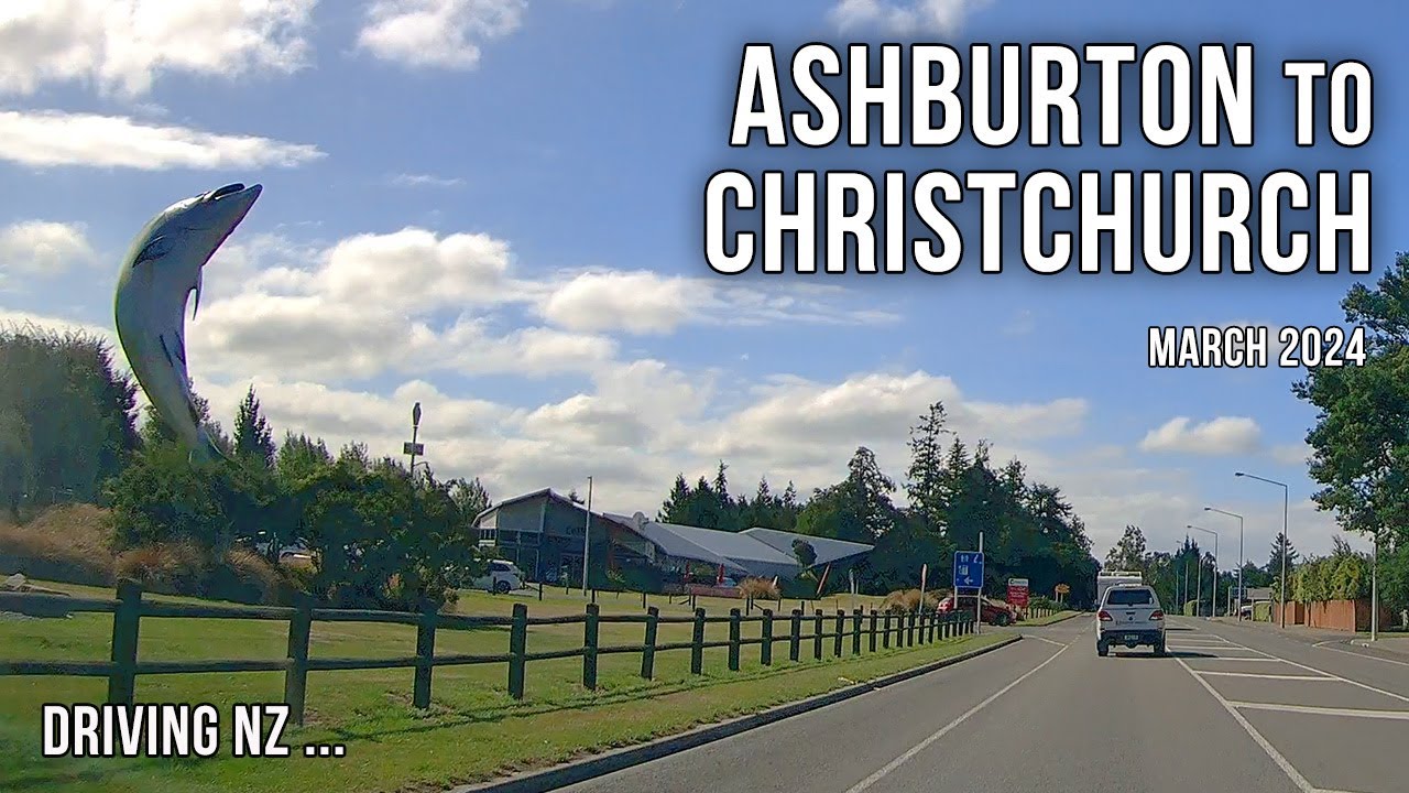 Driving New Zealand: Ashburton to Christchurch | 4K scenic drive