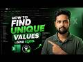 How To Find UNIQUE Values using Excel | Excel Retail Sales Data Analysis for Beginner's | TechLoons