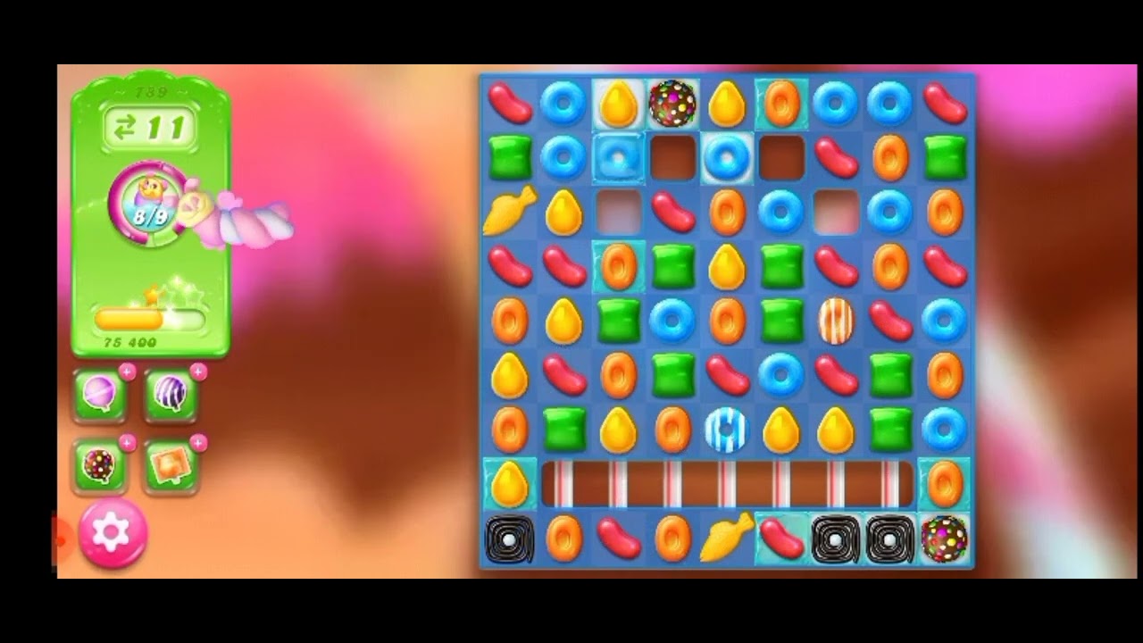 How to beat level 789 in 1.36 minute (candy crush jelly saga) - YouTube