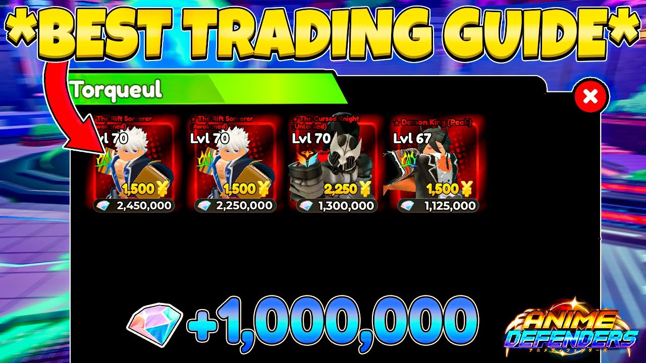 [+1M DAY] THE BEST TRADING GUIDE | ANIME DEFENDERS