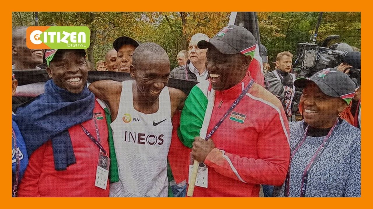 citizen tv live stream kenya Rais Uhuru Kenyatta, William Ruto ampogeza Eliud Kipchoge