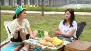 Park Shin Hye and Park Se Young at Photo Camping Log Ep01 ENG ARA Sub