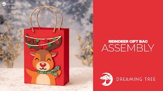 SVG File - Reindeer Gift Bag - Assembly Tutorial