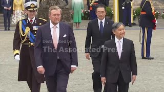 Dutch royals welcome Japanese Emperor and Empress on visit to