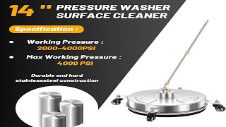 LidoDola 14" Pressure Washer Surface Cleaner Review | Best Attachment for Driveways?