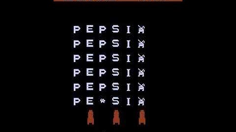 Pepsi Invaders (Atari/1983) Gameplay