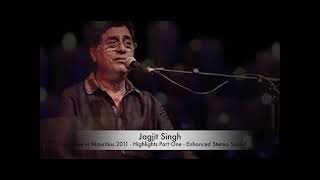 Jagjit Singh Live In Mauritius Tere Aane ki jab Khabar Mehke -- Best Performance