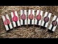 Huda beauty liquid matte lipsticksswatches