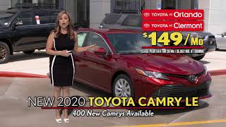 Don’t miss out - lower your car payment with a new 2020 Toyota Camry