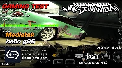 Mencoba Test Need for Speed Most Wanted - Gamefusion 4.1.3 | helio g85