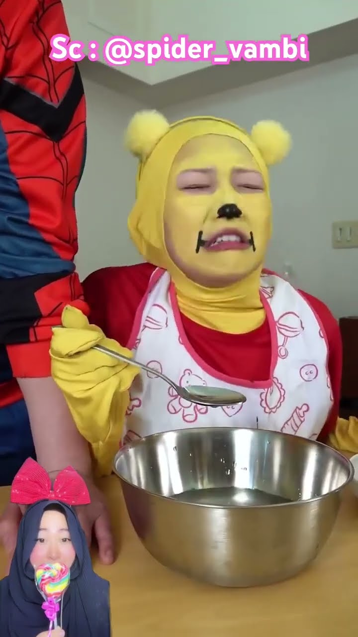 WINNIE MAKAN DAN MINUM SEMBARANGAN ⁉️padahal kan itu makanan si Max ?@spider_vambi #shorts