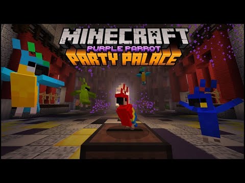 Playthrough Of Minecraft's Purple Parrot Party Palace Map