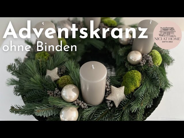 Make your own Advent wreath 🌲Easy, without tying🌲DIY