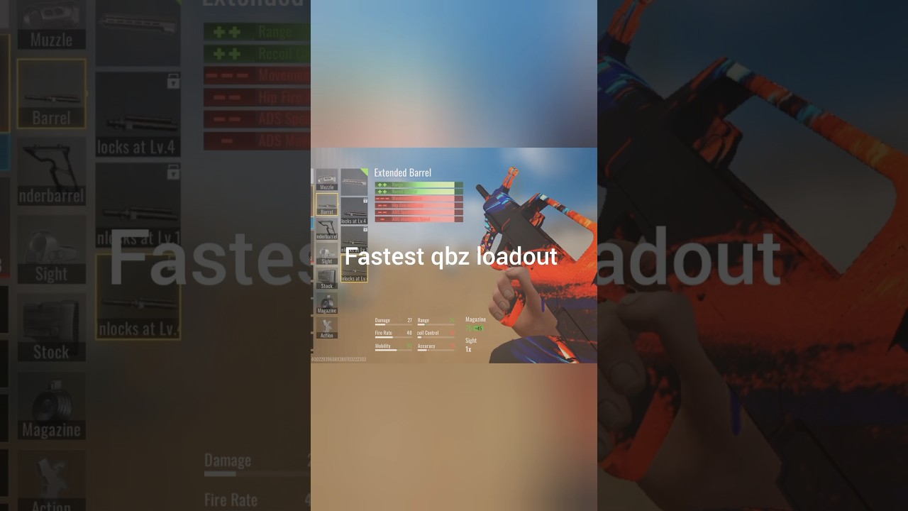 fastest QBZ loadout