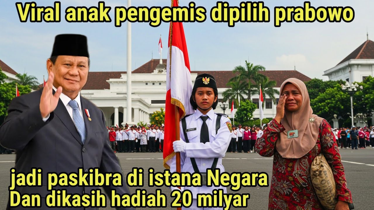Mengejutkan,Presiden prabowo pilih anak pemulung jadi paskibra di 17 Agustus nanti