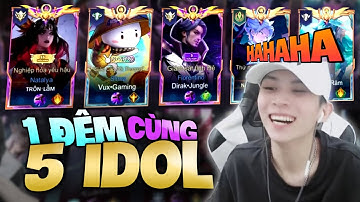 1 ĐÊM LEO RANK CÙNG VUX GAMING, TRÂM ANH 5P, PHÚC RĂM, DIRAK JUNGLE SẼ NTN ? - NAM MŨ TRẮNG NAKROTH