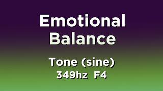 ADHD BALANCE - Tone Frequency 349hz Sine - Sound That Clears Brain Fog + ADHD Focus Calm Study Aid