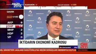 CNN TÜRK   Ak Parti'nin tek başına iktidara gelmesinin ardından gözler yeni ekonomi yönetimine c
