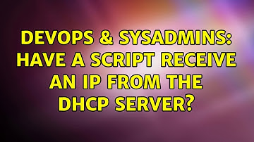 DevOps & SysAdmins: Have a script receive an IP from the DHCP server?