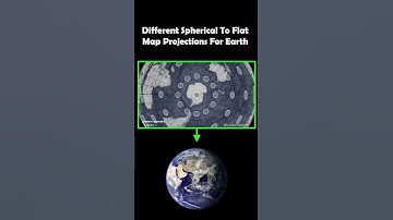 Different Spherical To Flat Map Projections For Earth