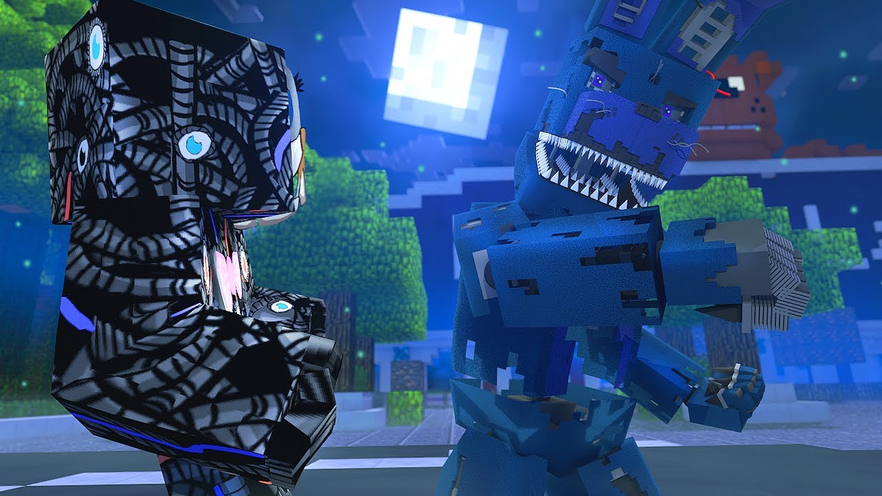 Minecraft FNAF 7 Pizzeria Simulator - MOLTEN FREDDY VS TWISTED BONNIE! (Minecraft Roleplay)