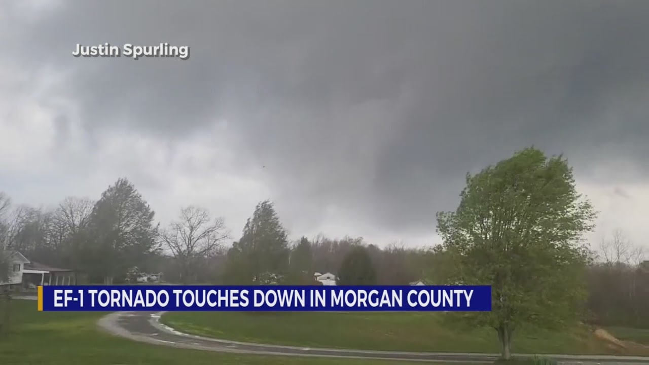 EF-1 tornado touches down in Morgan County - YouTube