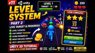 (Ep. 16) Build a Live Level Progress System in Unity 3D 🎯 | Target Score UI | Part 2