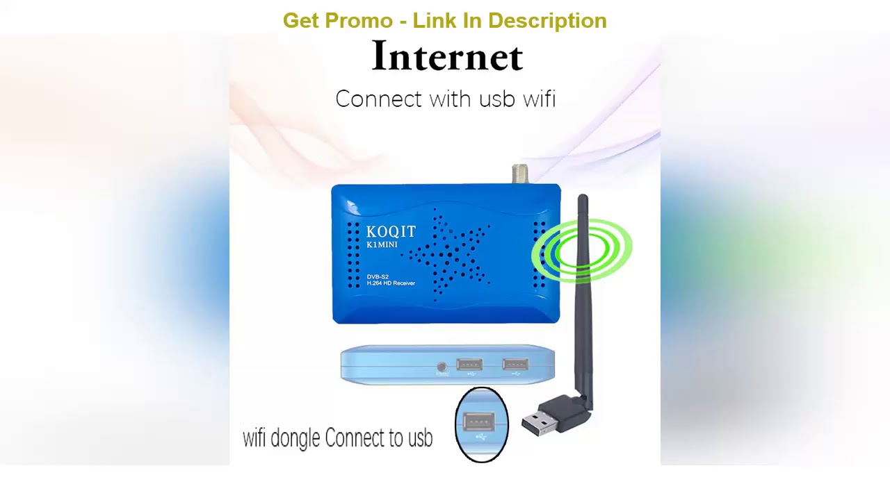 Koqit 1080P DVB-S2 T2-MI HD Tuner Receptor DVB-S2 Satellite Receiver Finder Digital TV Box Wifi You