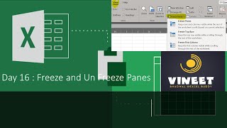 Day 16 : How to use Freeze and Unfreeze Panes in Excel