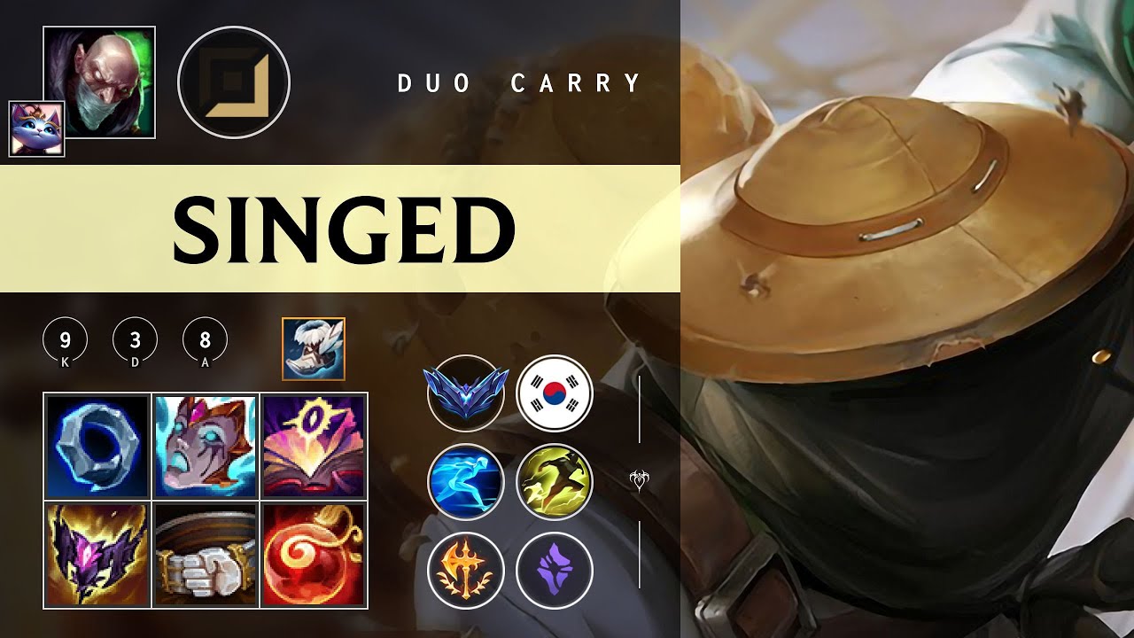 Singed Carry vs Smolder - KR Diamond Patch 26.01