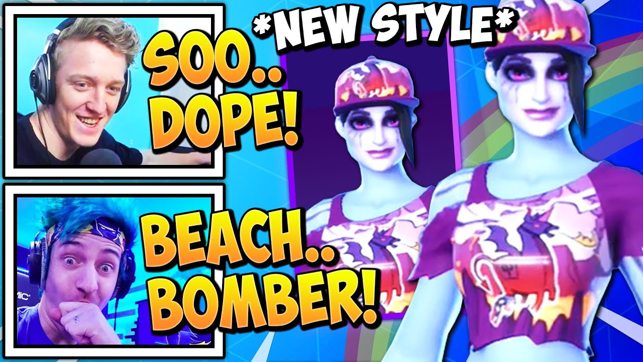 Streamers React to *NEW* "DARK BEACH BOMBER" Skin! (SUMMER STYLE)