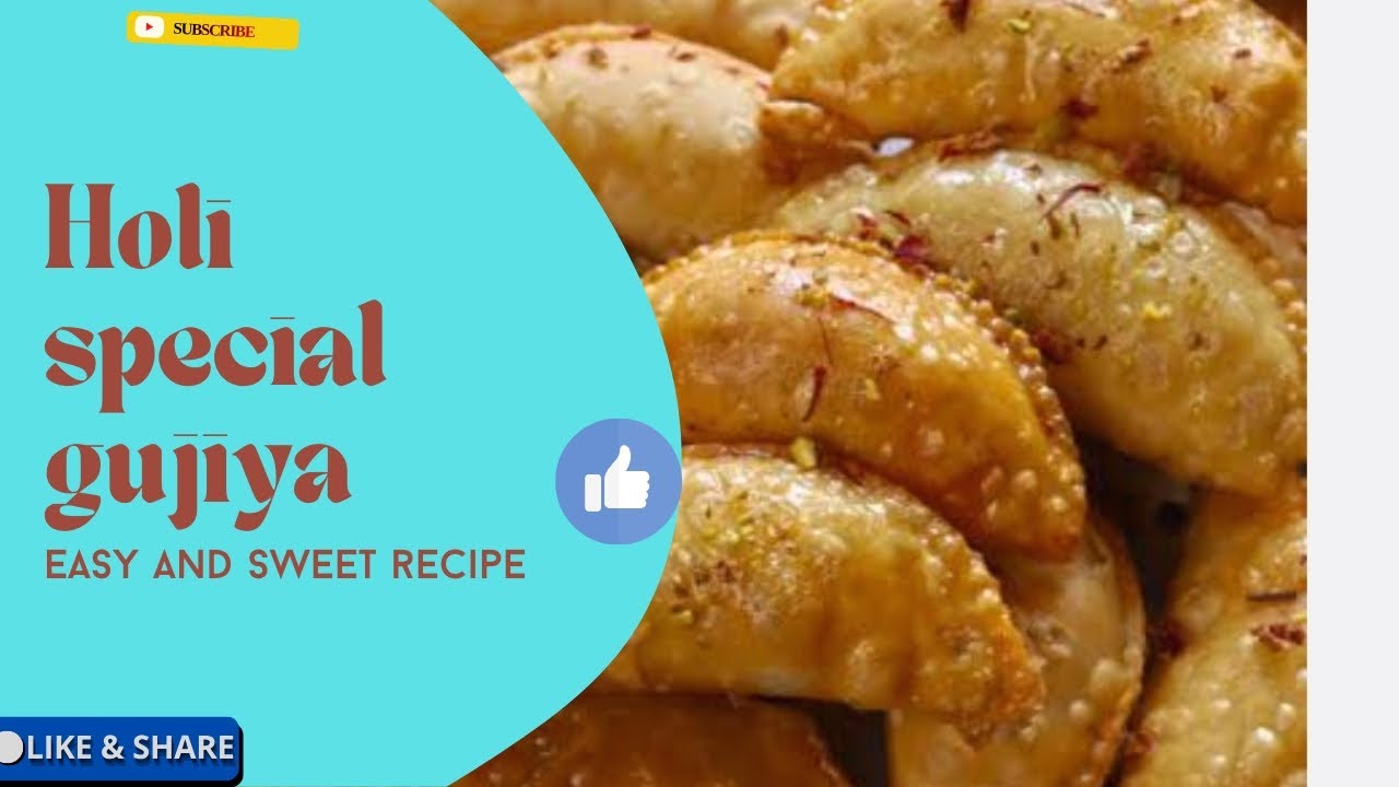 होली स्पेशल गुजिया रेसिपी 😋 