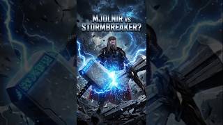 Mjolnir vs Stormbreaker⚡🔥|Which One Is Thor’s True Weapon? | #marvel #spiderman #shorts