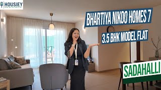 Bhartiya City Nikoo Homes 7 At Garden Estate | 3.5BHK Model Flat Tour Sadahalli | Location & Reviews