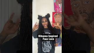 Rihanna Inspired Faux Locs ❤️ #fauxlocs #hairstyle #shortsyoutube #hair #locs