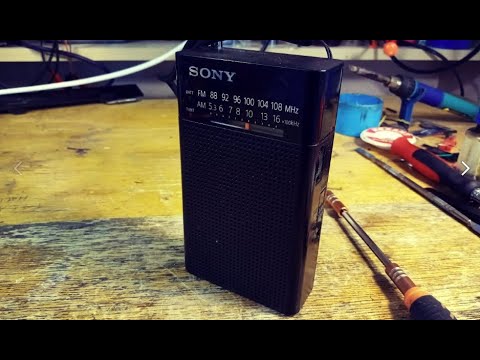 Ремонт радиоприемника SONY ICF-P26. Простой ремонт.