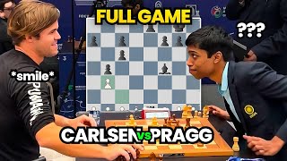 What did Praggnanandhaa tell Magnus? Carlsen vs Pragg | Full Game | FIDE World Rapid 2023 screenshot 3