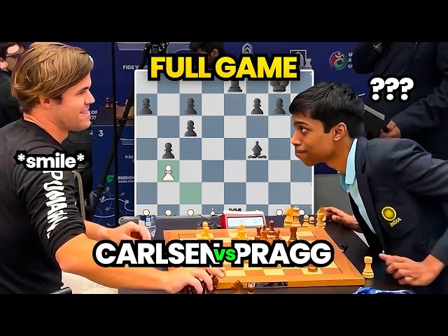 What did Praggnanandhaa tell Magnus? Carlsen vs Pragg | Full Game | FIDE World Rapid 2023 class=