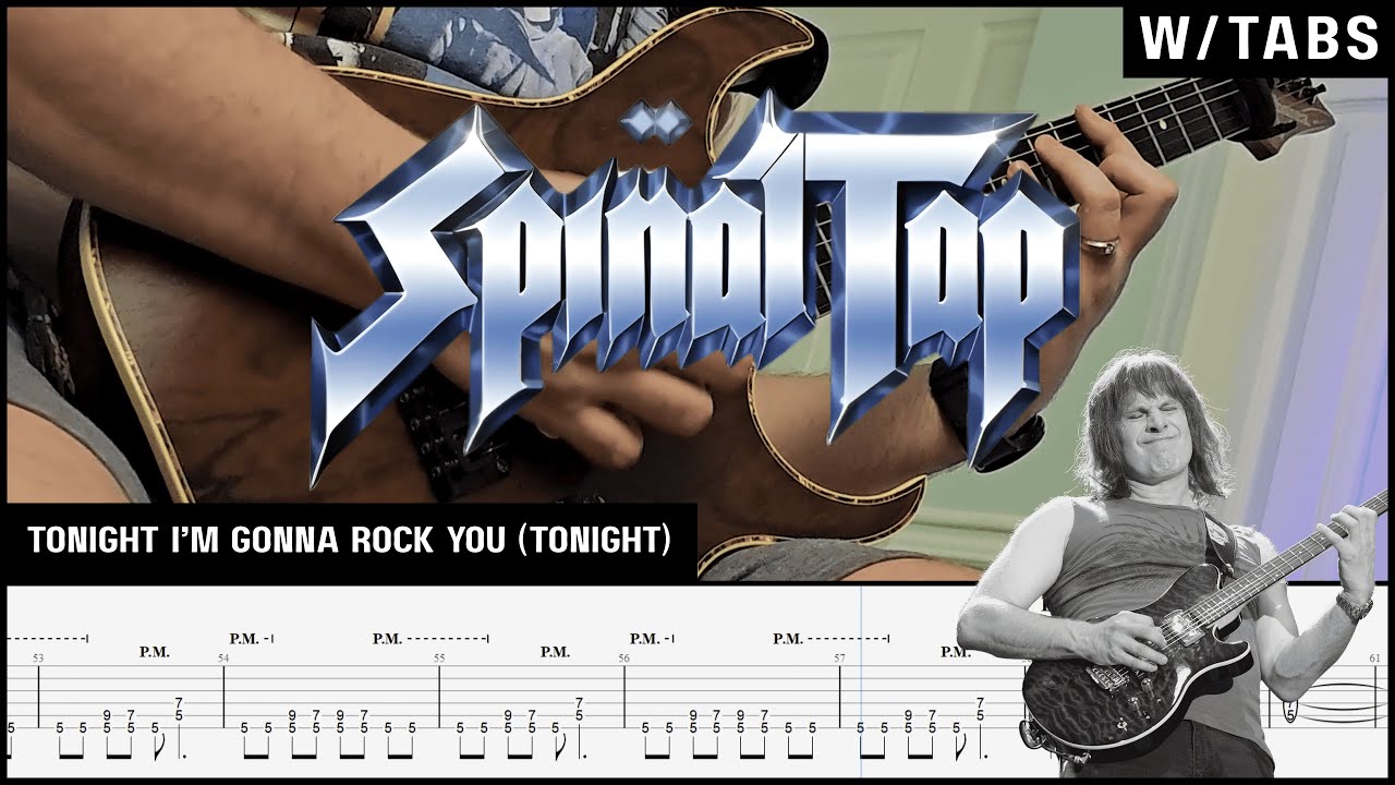 Spinal Tap - Tonight I'm Gonna Rock You (Tonight) | Nigel Tufnel Parts | Tabs  | Lesson | Cover