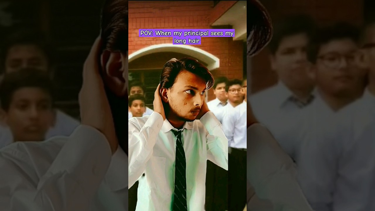 school life hair #shorts #reletable #youtubeshorts #comedy