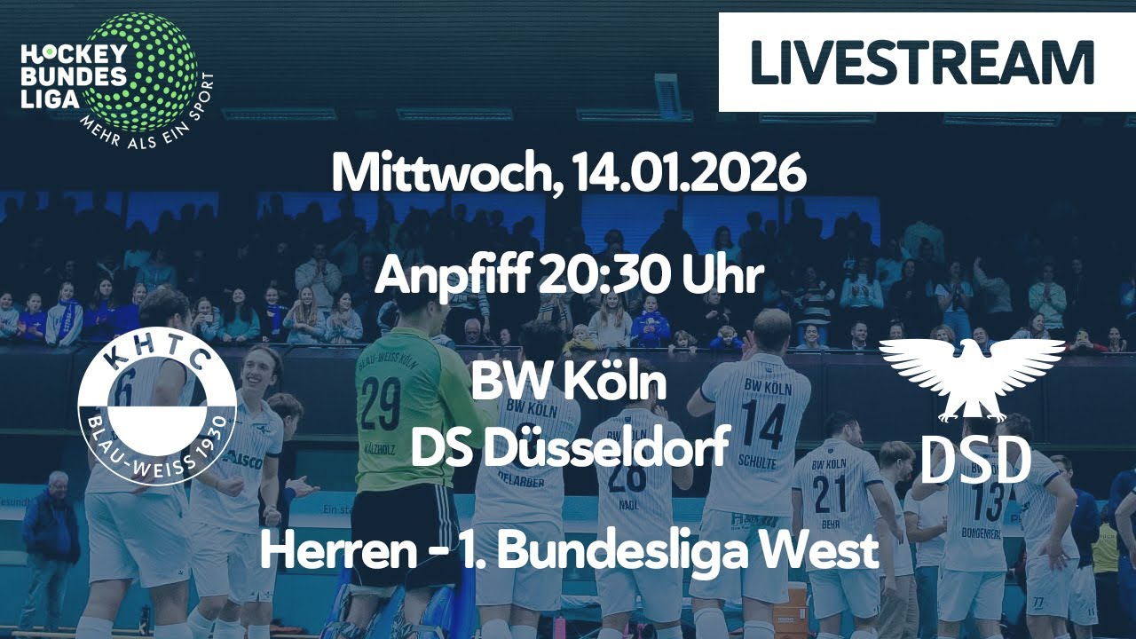Herren - 1. Bundesliga West - BW Köln vs. DS Düsseldorf (7. Spieltag - Hallensaison 2025/2026)
