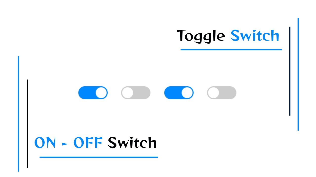 Create a Stunning ON-OFF Toggle Switch with HTML, CSS & JavaScript ...
