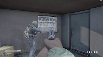 DayZ - Double kill with 1 shot, + a mine kills 2 geared guys at airfield