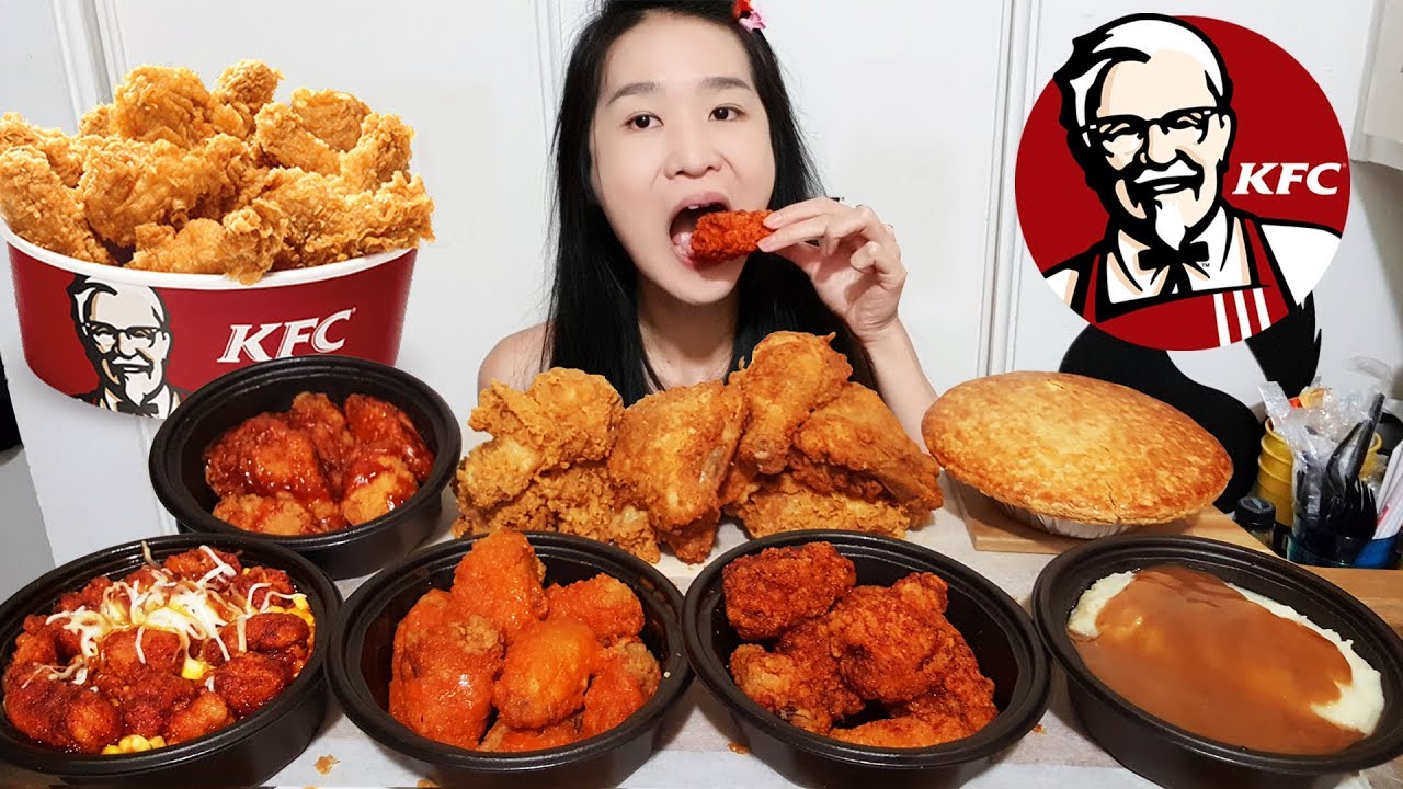 KFC HOT WINGS!! Spicy Buffalo Wings, Nashville Hot & Honey BBQ, Crispy ...