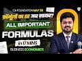 All Important Formulas 17 Minutes | Business Economics CA Foundation | CA Aditya Sharma